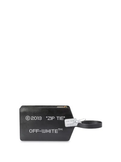 Off-white Leather Clutch