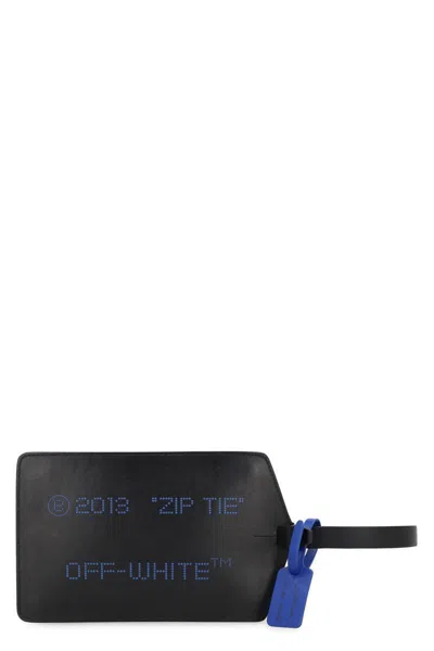 Off-white Leather Clutch