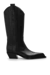 Off-white For Walking Leather Boots In Black