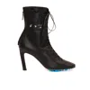 Off-white Off White Leather Heel Boots Women In Black