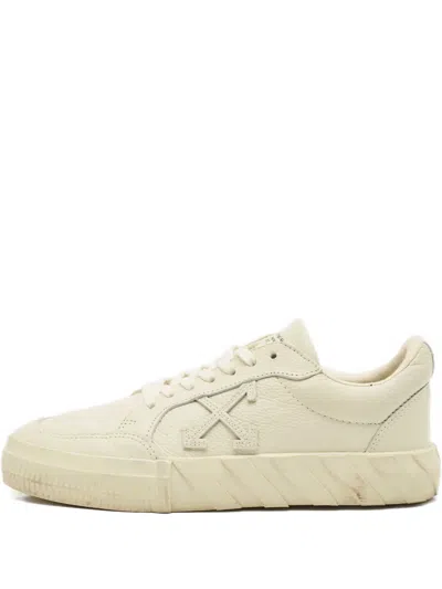 Pre-owned Off-white Leather Low-top Sneakers In Neutral