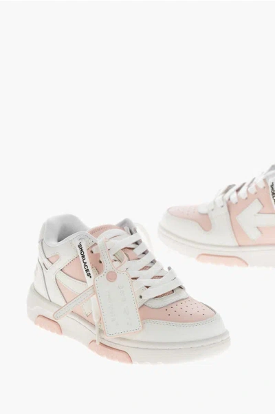 Off-white Leather Out Of Office Mid-top Sneakers In White