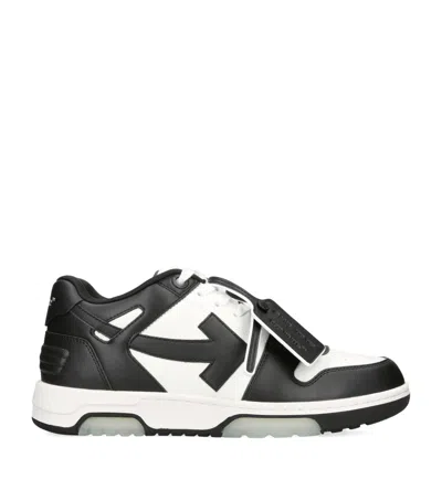 OFF-WHITE LEATHER OUT OF OFFICE SNEAKERS