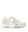 Off-white Off White Out Of Office Leather Sneakers In Neutral