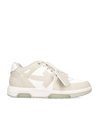 OFF-WHITE LEATHER OUT OF OFFICE SNEAKERS