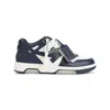 Off-white Out Of Office Arrow-patch Leather Sneakers In Blue