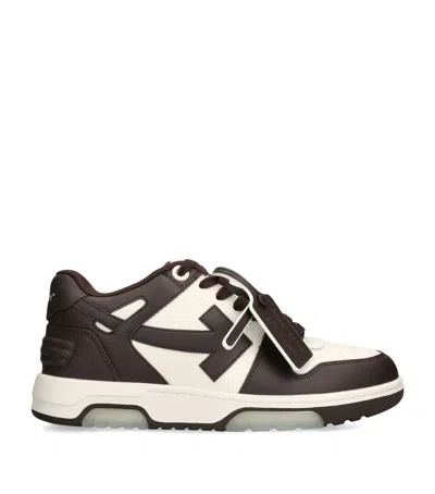 OFF-WHITE LEATHER OUT OF OFFICE SNEAKERS