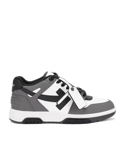 OFF-WHITE LEATHER OUT OF OFFICE SNEAKERS