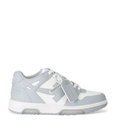Off-white Leather Out Of Office Trainers In Grey