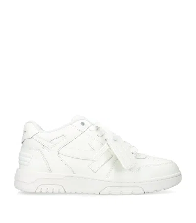 OFF-WHITE LEATHER OUT OF OFFICE SNEAKERS