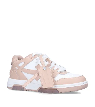 OFF-WHITE LEATHER OUT OF OFFICE SNEAKERS