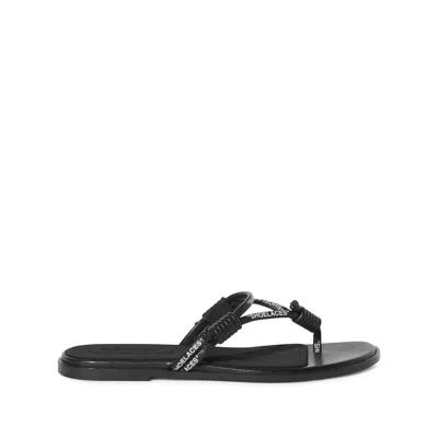 Off-white Sholace Sandals In Black