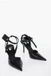 Off-white Leather Slingbacks With Patent Detail