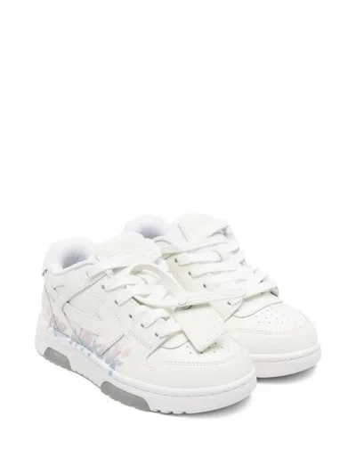 Off-white Kids' Leather Sneakers In White
