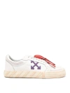 OFF-WHITE LEATHER SNEAKERS