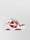 OFF-WHITE LEATHER SNEAKERS WHITE SOLE