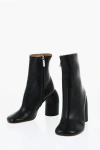Off-white Leather Spring Booties Statement Heel 11 Cm