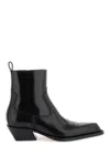 OFF-WHITE OFF-WHITE LEATHER TEXAN ANKLE BOOTS