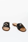 Off-white Twist Arrow Cut-out Leather Slides