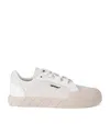 Off-white 'vulcanized 799' White Sneakers With Logo Patch On Tongue And Side In Beige