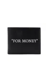 Off-white Quote Bookish Wallet In Black
