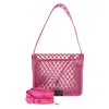 Off-white Leather/vinyl 2way Shoulder Bag In Pink