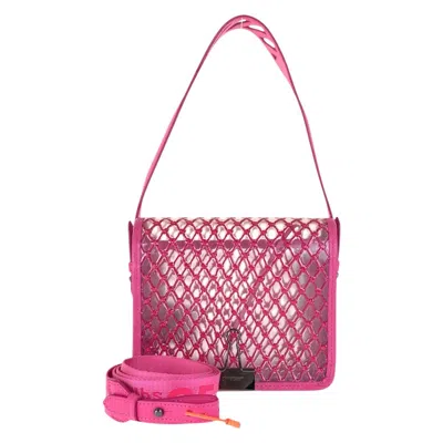 Off-white Leather/vinyl 2way Shoulder Bag In Pink
