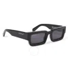 Off-white Lecce Dark Grey Square Unisex Sunglasses Oeri089 1007 50