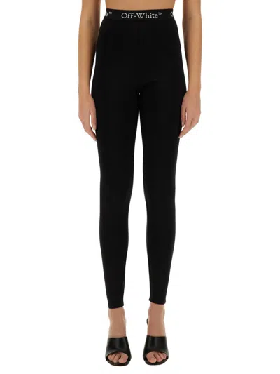 Off-white Leggings With Logo