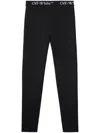 Off-white Leggings With Logo Band