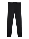 Off-white Logo Band Seamless Leggings With Stretch Fit In Black