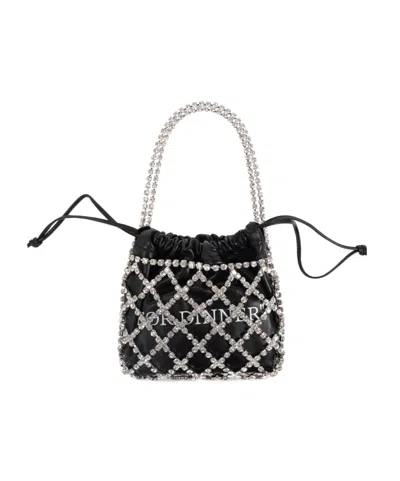 OFF-WHITE OFF-WHITE EMBELLISHED DRAWSTRING TOTE BAG
