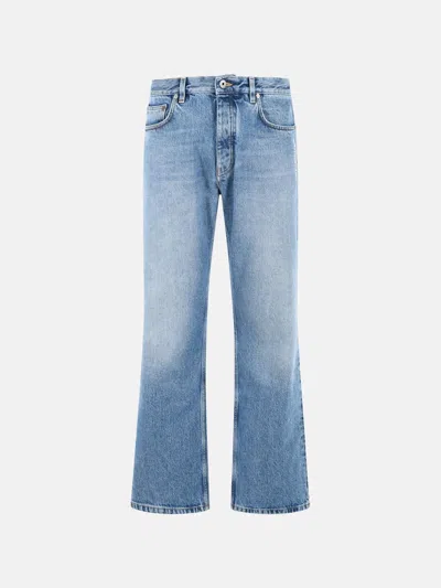 Off-white Light Blue Cotton Jeans