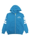 Off-white Light Blue Hooded Sweatshirt In Blue