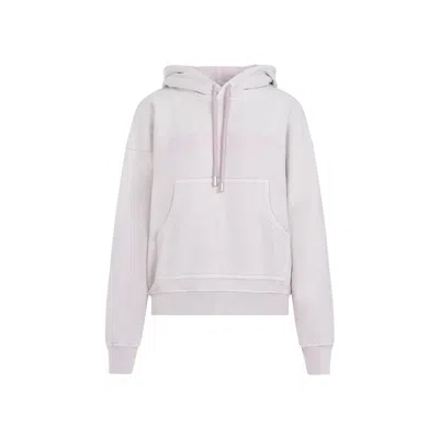 OFF-WHITE LIGHT PINK COTTON HOODIE FOR WOMEN