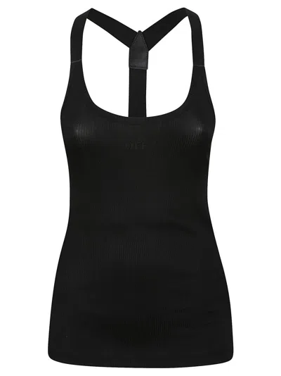 OFF-WHITE LIGHT RIB ALLA TOP
