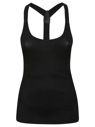 OFF-WHITE LIGHT RIB ALLA TOP