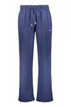 Off-white Lightweight Blue Pants With Adjustable Drawstring In Blue