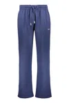 Off-white Lightweight Blue Pants With Adjustable Drawstring In Blue