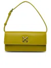 OFF-WHITE OFF-WHITE LIME LEATHER BAG