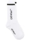 Off-white Line Mid Bksh Calf Knit Socks In White