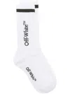 Off-white Line Mid Bksh Calf Knit Socks In White