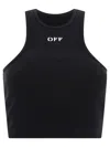 Off-white Off Stamp Tops Black In White