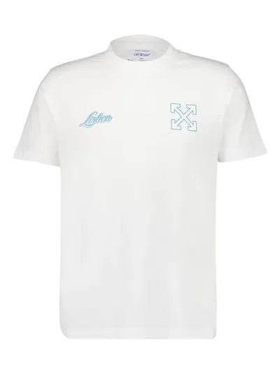 Off-white Lisbon-print T-shirt In White