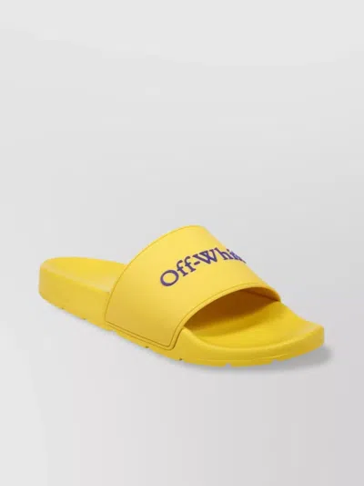 OFF-WHITE LITERARY OPEN TOE SLIDER
