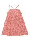 Off-white Bandana-print Crossover-strap Dress In Coral Red