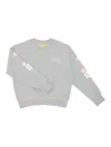 OFF-WHITE LITTLE GIRL'S & GIRL'S LACE FLORAL CREWNECK SWEATSHIRT
