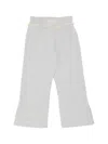 OFF-WHITE LITTLE GIRL'S & GIRL'S LACE WIDE-LEG SWEATPANTS
