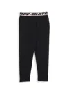 Off-white Little Girl's & Girl's Logo Band Leggings In Black