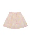 Off-white Logo-print Cotton Flared Skirt In Beige Multi